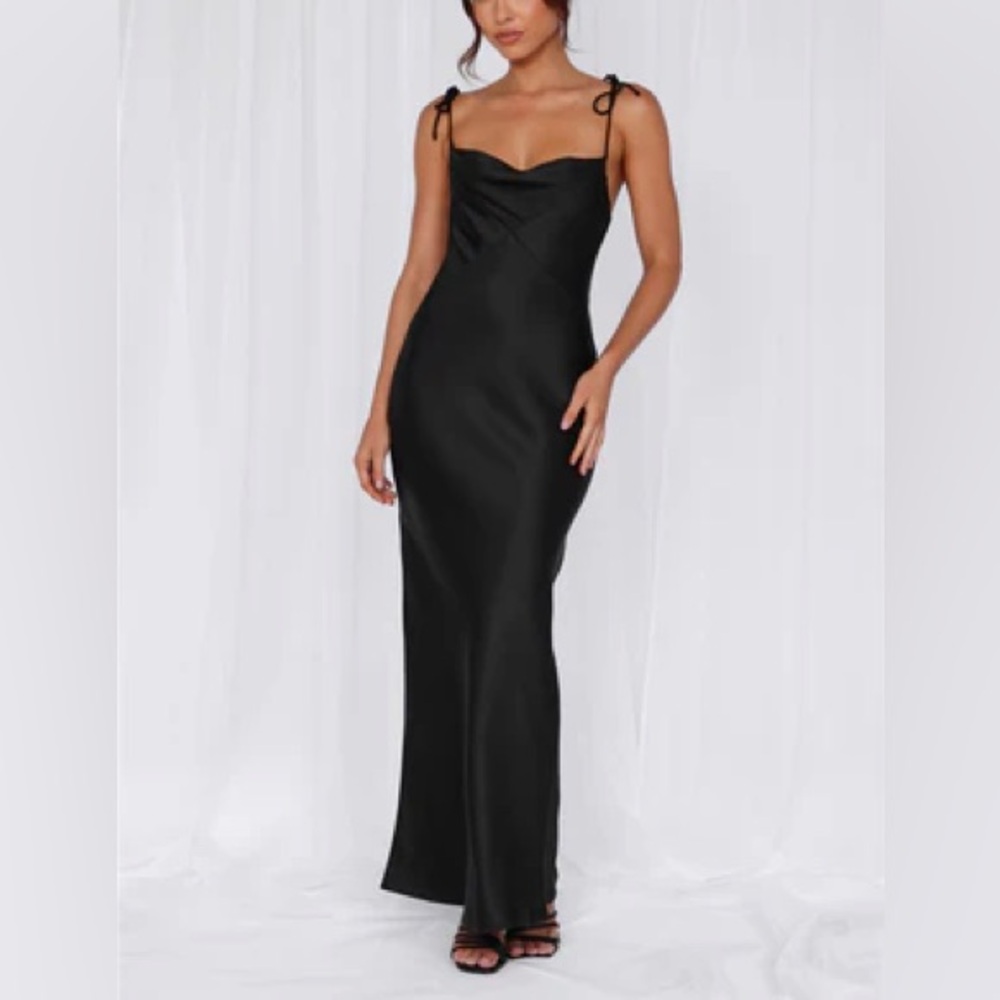 Princess Polly - Wedding Parlour black silk dress